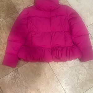 Ralph Lauren Kids Pink Puffer Jacket